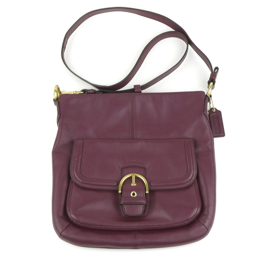 Coach Soho 2-Way Bordeaux Leather Crossbody Shoulder Bag F24685